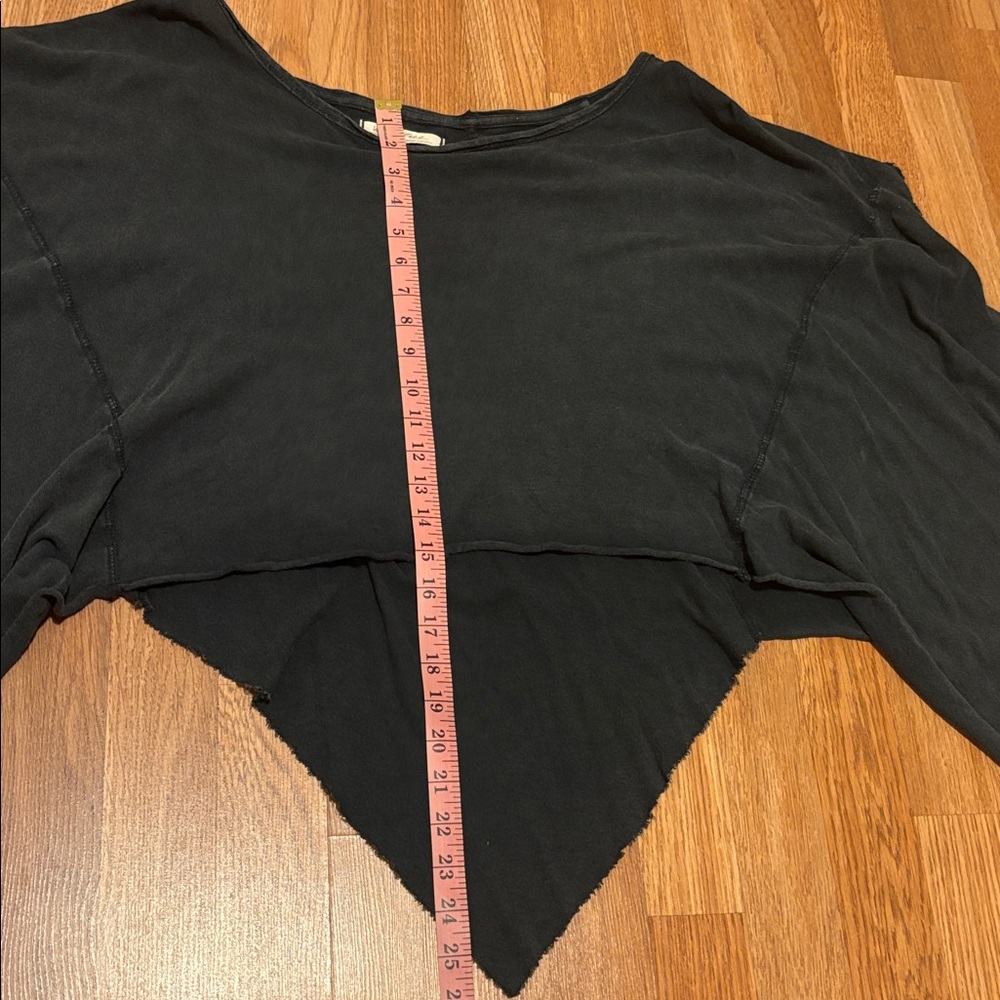 Free People-We the Free Boxy Cropped Dolman Sleeve Top - Black - Picture 5 of 7